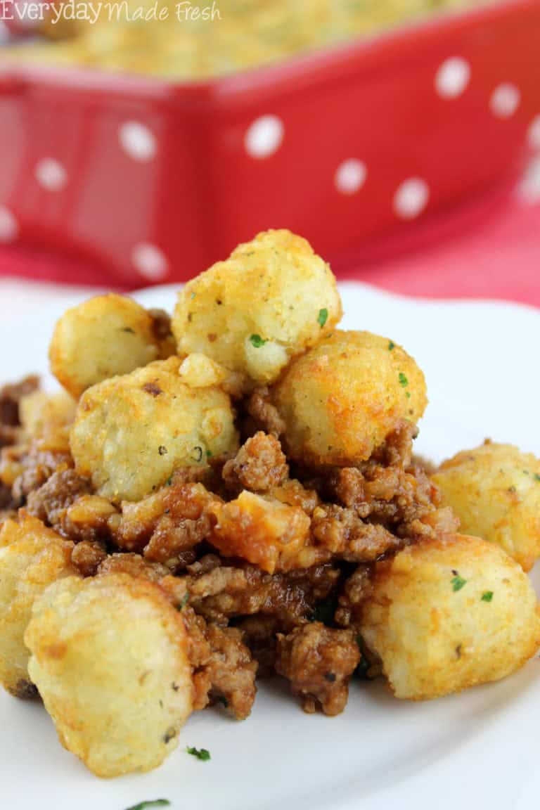 Sloppy Joe Tater Tot Casserole Everyday Made Fresh