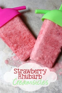 strawberry rhubarb creamsicles