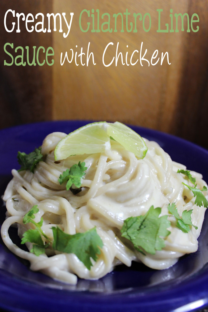 Creamy Lime Cilantro Sauce with Chicken