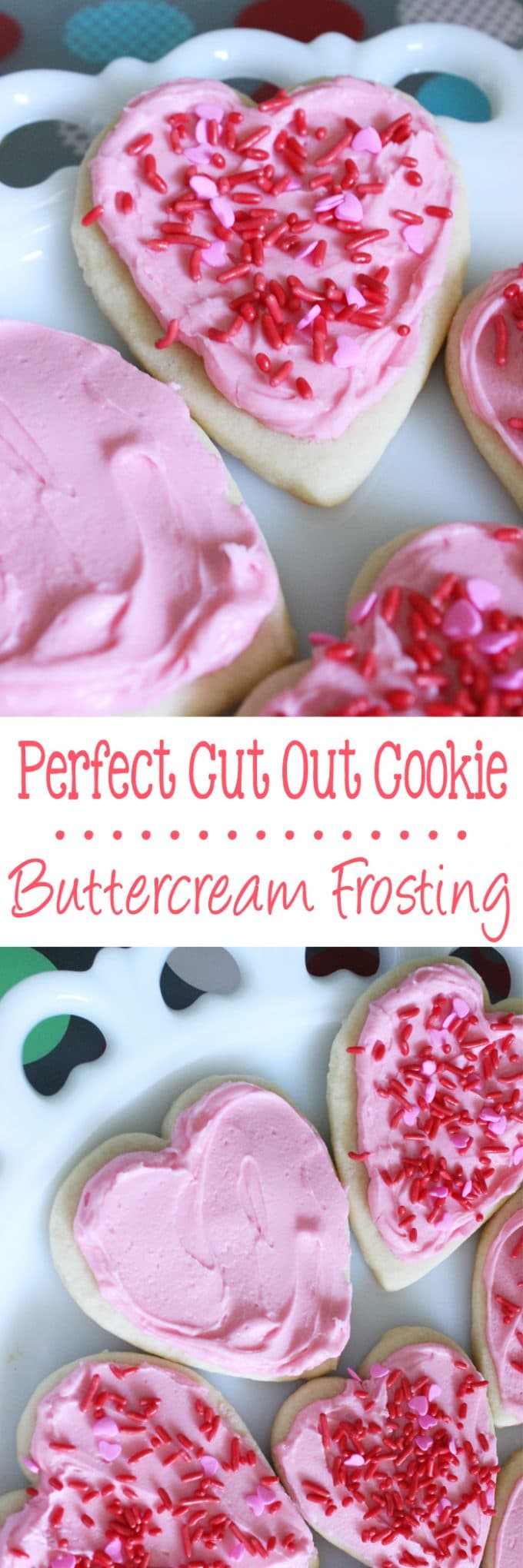 This simple Perfect Cut Out Cookie Buttercream Frosting is made with 4 ingredients and tastes amazing! | EverydayMadeFresh.com