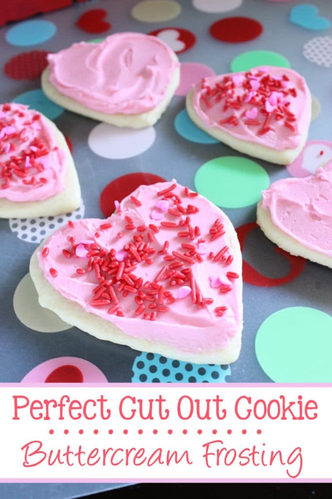This simple Perfect Cut Out Cookie Buttercream Frosting is made with 4 ingredients and tastes amazing! | EverydayMadeFresh.com