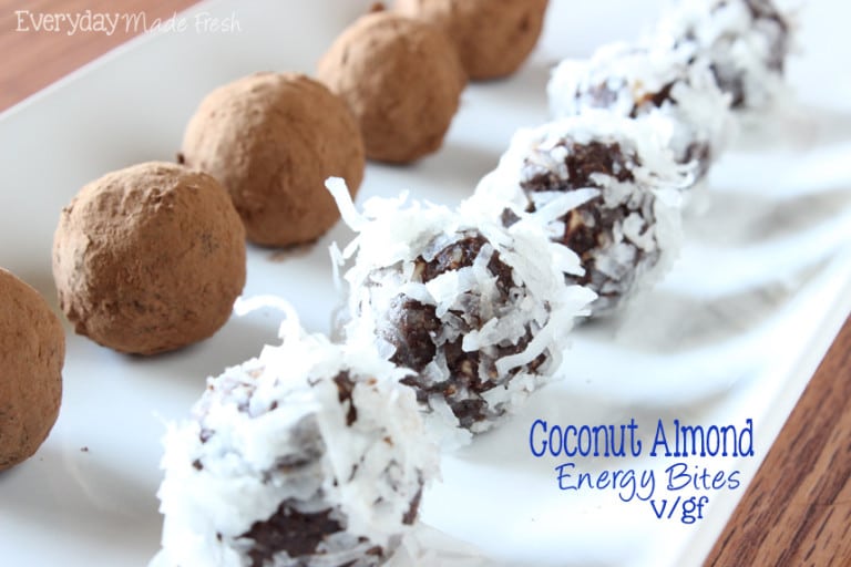 Coconut Almond Energy Bites (V/GF) Everyday Made Fresh