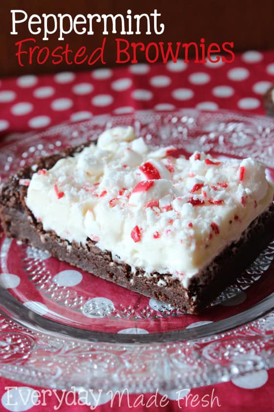 Peppermint Frosted Brownies Everyday Made Fresh