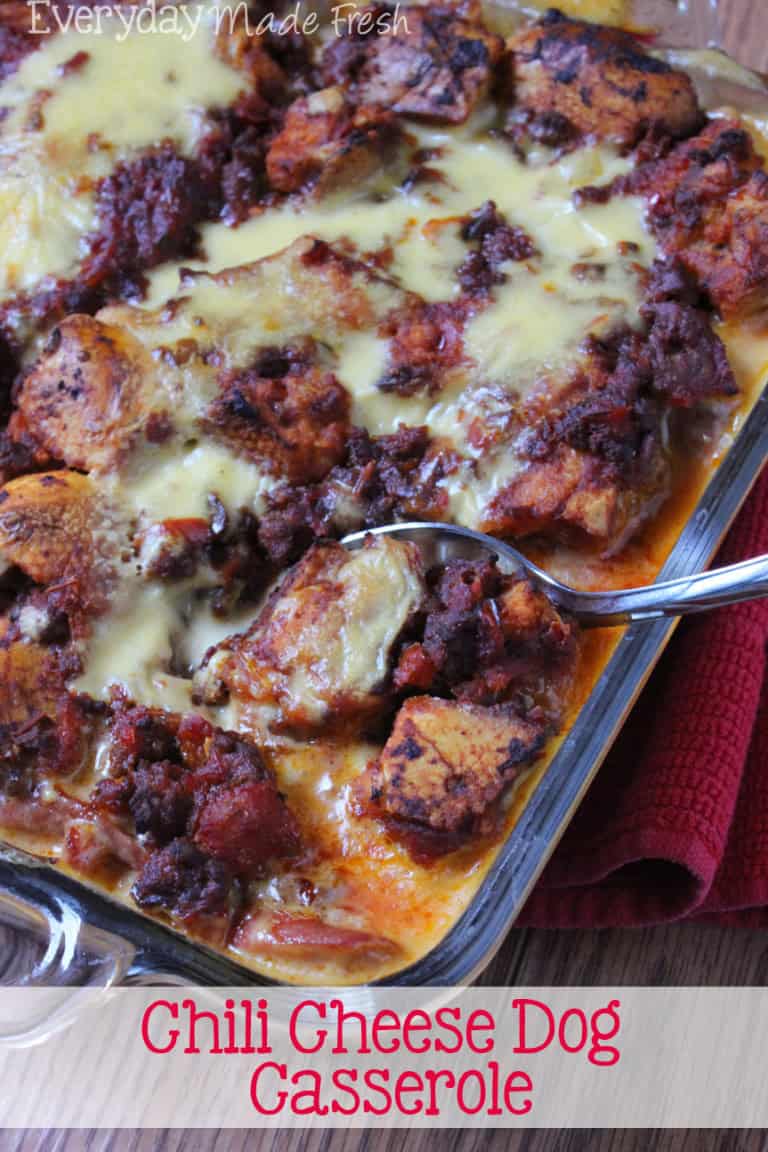 Chili Cheese Dog Casserole Everyday Made Fresh
