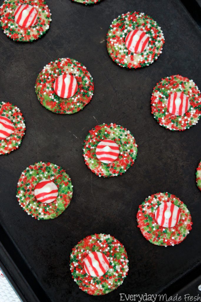 Sure to become your favorite Christmas cookie, these Peppermint Crunch Sugar Cookies are so easy to make, super fun, and quite tasty! | EverydayMadeFresh.com