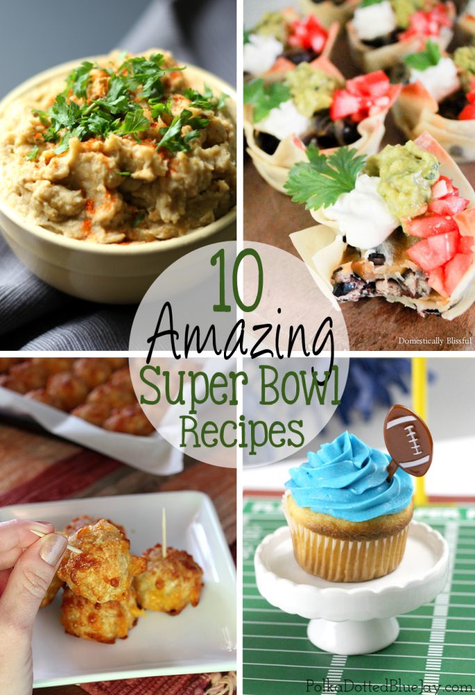 The big game is coming up in just a few days and I've put together 10 Amazing Super Bowl Recipes that are simple to make, and everyone will love!  | EverydayMadeFresh.com