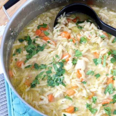 Take the noodles out of the soup, because this Chicken and Orzo Soup is the best thing that ever happened! | EverydayMadeFresh.com