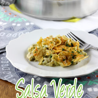 Salsa Verde doesn't get enough time in the spotlight. However, with this Salsa Verde Chicken and Rice Casserole it's the star of the dish! | EverydayMadeFresh.com