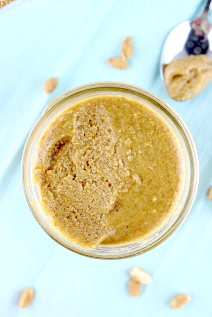 Sure you could buy peanut butter, but this, THIS is so much better! You are only minutes away from this Homemade Honey Roasted Peanut Butter - 2 Ingredients! You'll never go back to buying it.