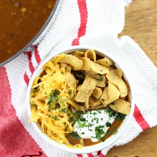 All the flavors of a taco but in this great Taco Chili form. It's simple, comforting, and will be one of your favorite go-to chili recipes! | Everydaymadefresh.com