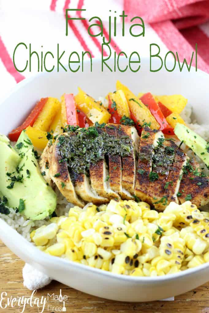 Fajita Chicken Rice Bowl Everyday Made Fresh