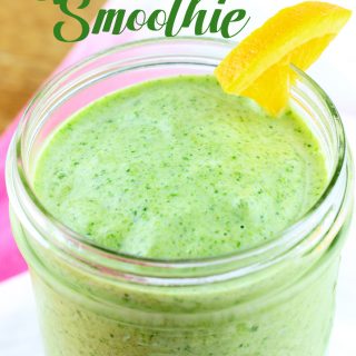 Looking for that perfect green smoothie that tastes amazing? This Green Citrus Smoothie is smooth, creamy, and tastes fantastic! The perfect way to start the day or enjoy for a healthy snack. | EverydayMadeFresh.com