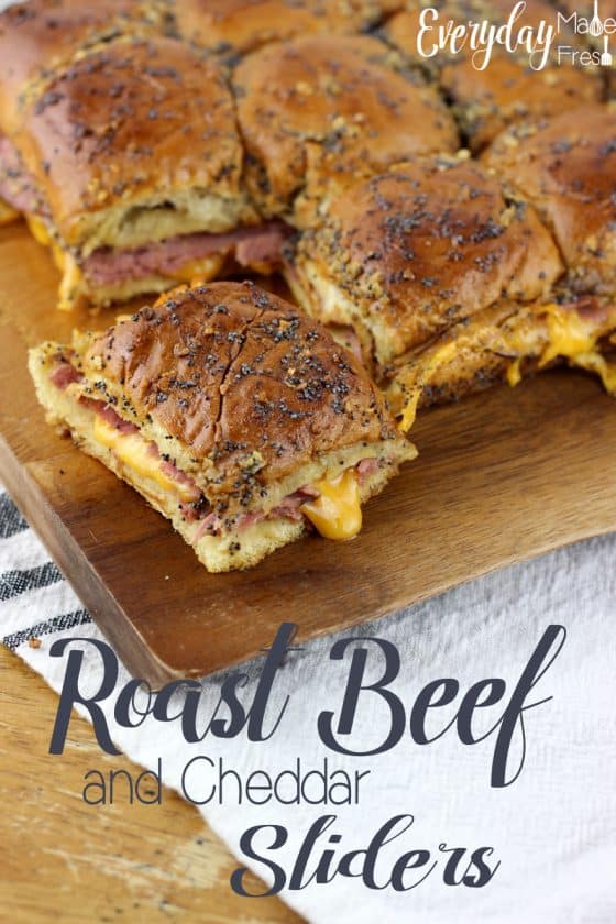 Roast Beef and Cheddar Sliders Everyday Made Fresh