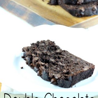 Chocolate chips and cocoa powder make this Double Chocolate Banana Bread so rich and tasty! You're going to love how easy it is to make too; only one bowl! | EverydayMadeFresh.com
