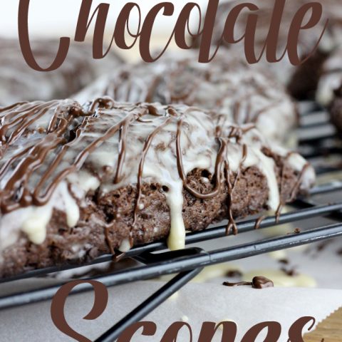Dark Chocolate Scones are bursting with chocolate flavor. They are a cross between a muffin and a biscuit, and pair perfectly with a cup of coffee, no matter the time of day. They are a favorite with anyone that tries them. #ad #CanYouCoffee | EverydayMadeFresh.com