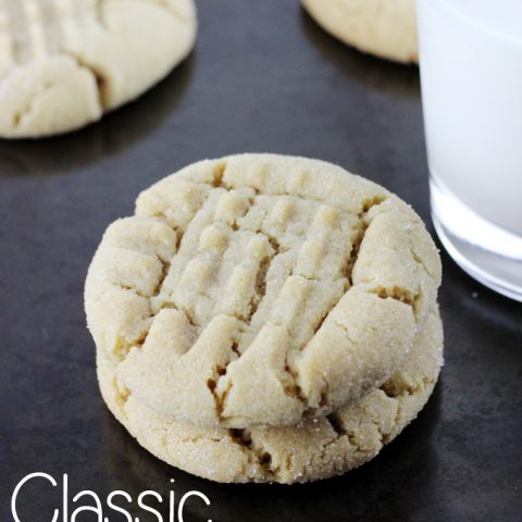 Everyone needs a Classic Peanut Butter Cookie recipe in their collection, and this one is it! | EverydayMadeFresh.com