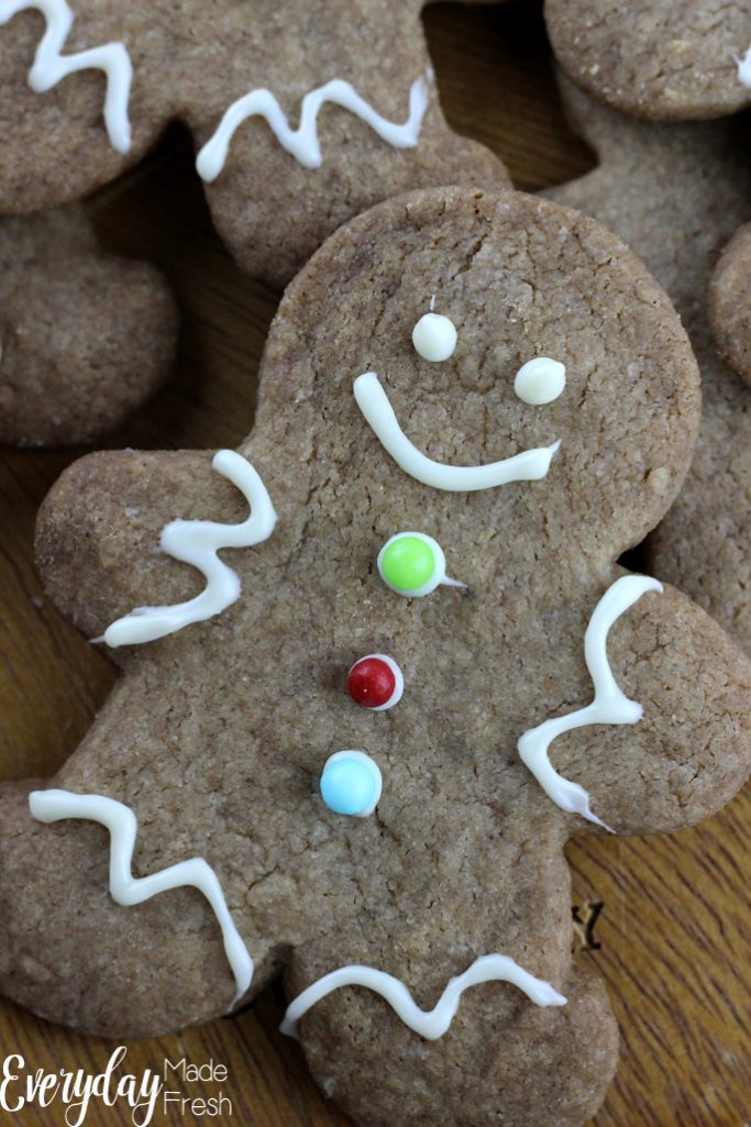 We could eat cookie butter with a spoon from the jar, and when I thought about making the actual cookies that create that famous stuff from Trader Joe's, I knew that I had to make Speculoos Gingerbread Men! | EverydayMadeFresh.com