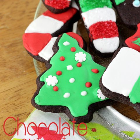 Chocolate Cut Out Sugar Cookies