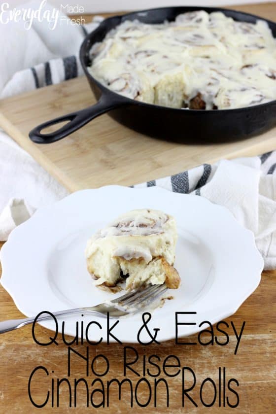 Quick & Easy No Rise Cinnamon Rolls Everyday Made Fresh