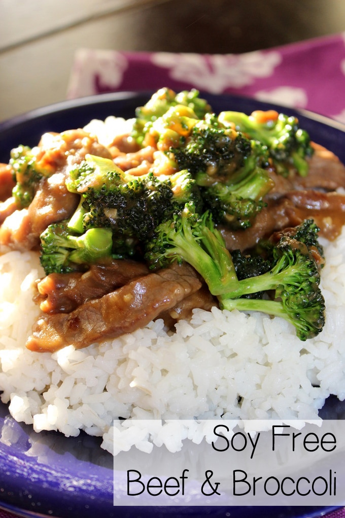 Soy allergy? No problem! You can still enjoy a take out favorite with this soy free beef and broccoli. | EverydayMadeFresh.com