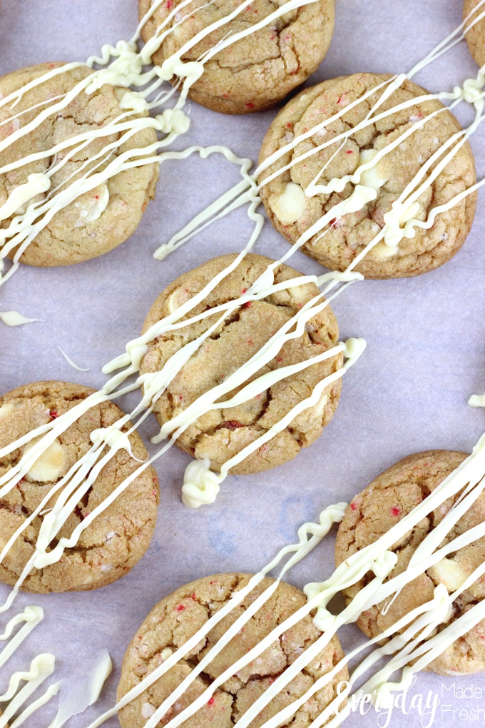 Peppermint extract, white chocolate chips, and crushed peppermint candies make these melt in your mouth. These Peppermint White Chocolate Cookies will become a holiday favorite.