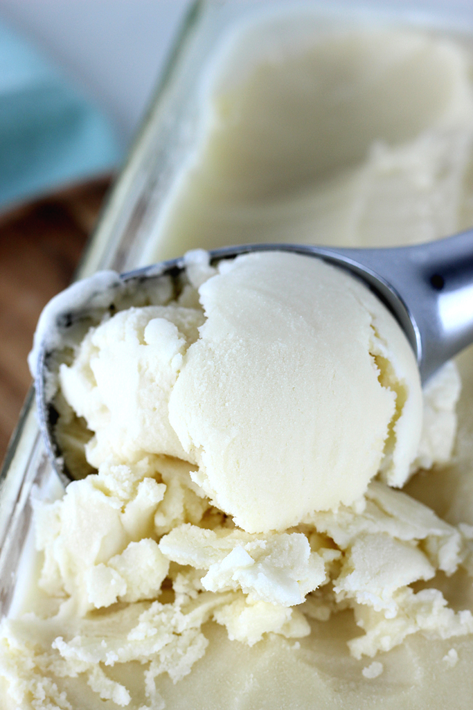 This recipe for Old Fashioned Homemade Vanilla Ice Cream has been in my family long before I was born. It’s the one summer staple that everyone loves! And, you won’t find heavy cream in our family recipe.