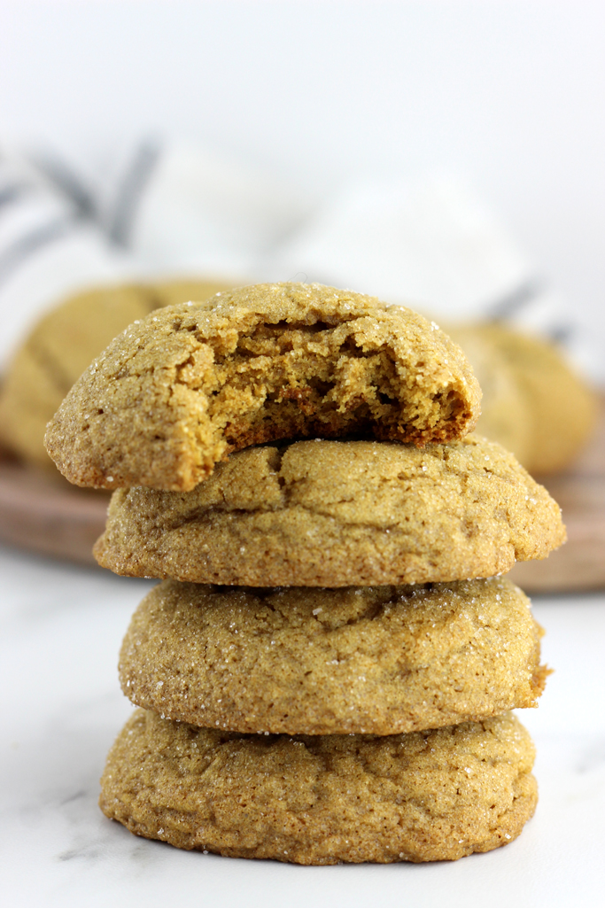 These Chewy Pumpkin Gingersnap Cookies are thick and chewy with plenty of spice and warmth. These molasses cookies will become your fall favorite!