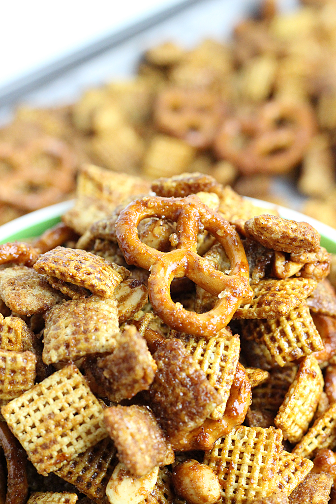 If gingerbread cookies are your favorite, this Gingerbread Chex Mix is going to be an addictive snack mix. Molasses, brown sugar, cinnamon and ginger flavors come together for the perfect combination. 