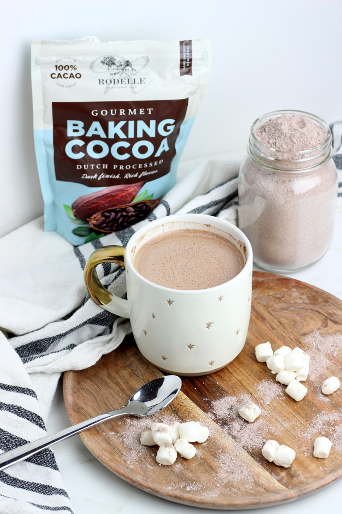 This Easy Homemade Hot Cocoa Mix uses 4 simple ingredients that you can toss together and enjoy all season long! Nothing beats a cup of homemade hot cocoa.