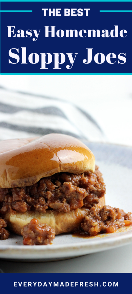 The Best Easy Homemade Sloppy Joes are made with canned tomato sauce, tomato paste, and some seasonings, which lend to a perfect sweet and tangy sauce. No ketchup here! These Sloppy Joes that will put that canned stuff to shame! 