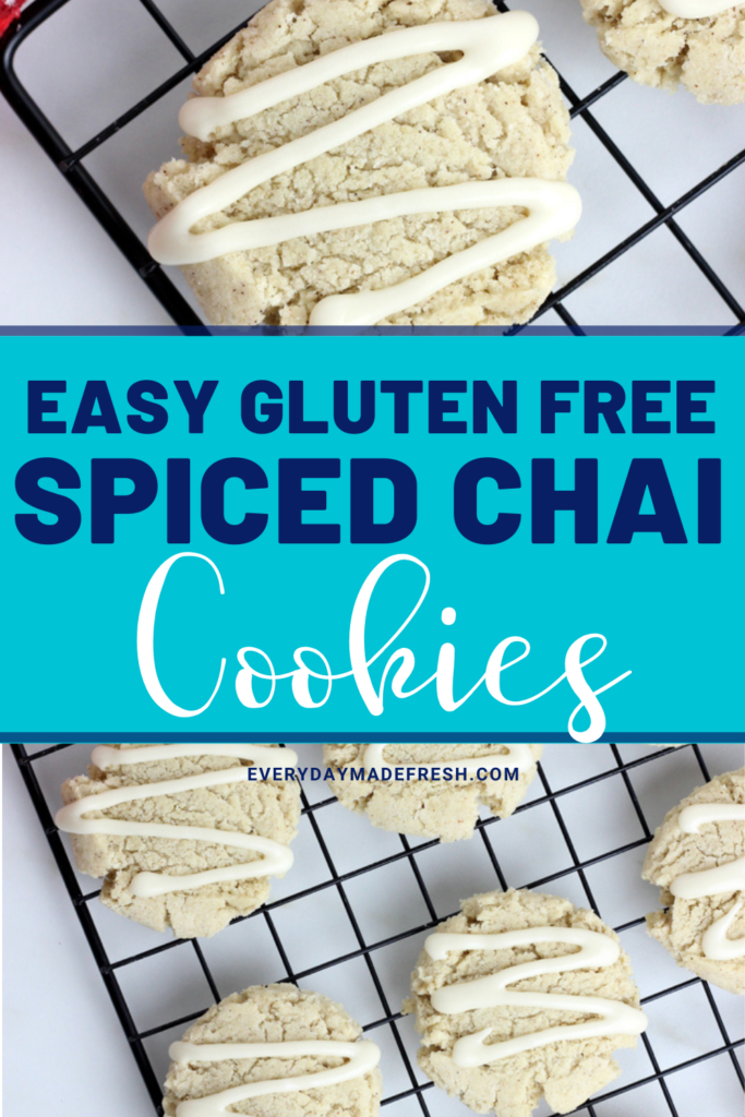 These Easy Gluten Free Chai Spiced Cookies are filled with cinnamon, allspice, cardamom,  ginger, and a dash of pepper - all the warm winter spices you love. These are sure to become your favorite cookie!